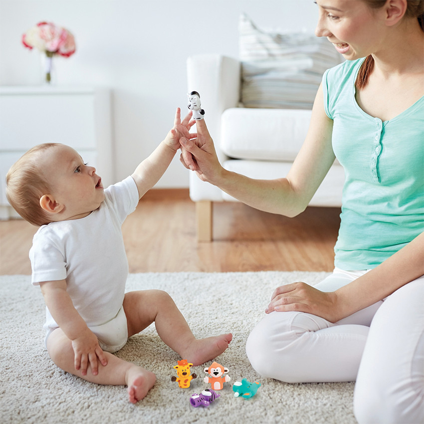 Marionnettes de doigts - Savane 