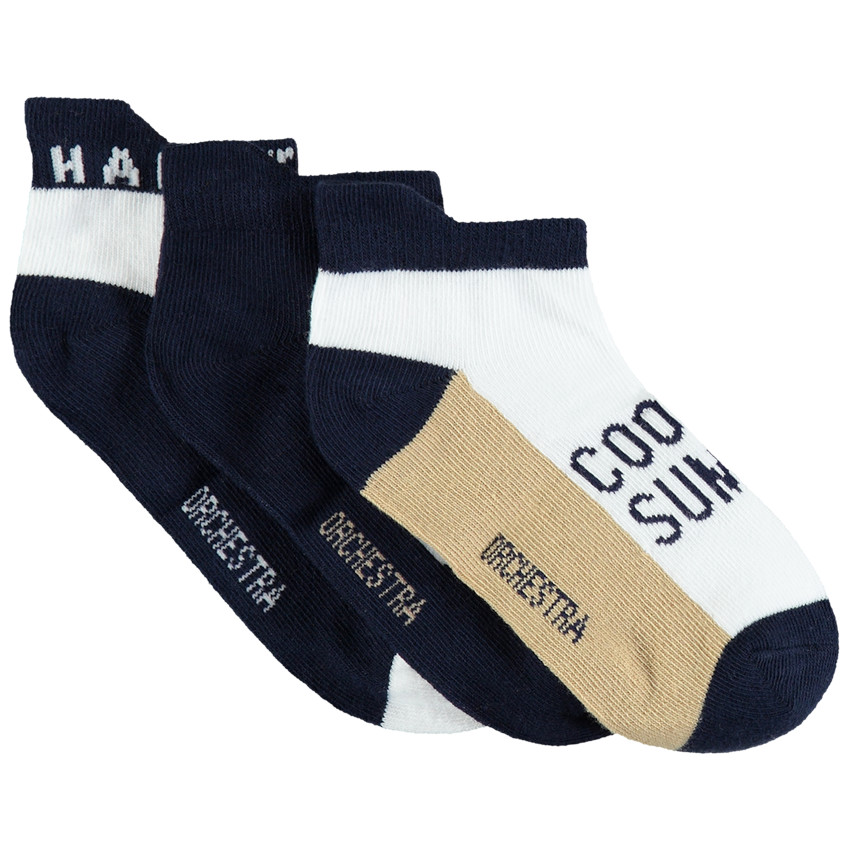 Pack de 3 pares de calcetines cortos 