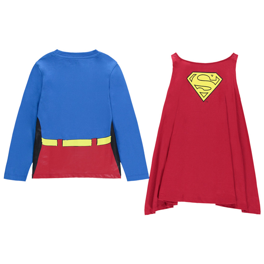 Pijama de disfraz de punto con capa desmontable de Superman Marvel 