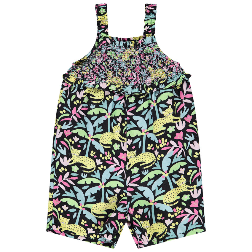 Combinaison corta estampada fantasía savana para niña bebé  Additional Combinaison corta estampada fantasía savana para niña bebé