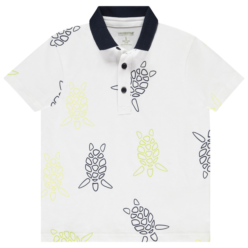 Polo de manga corta estampado de tortuga para niño  Additional Polo de manga corta estampado de tortuga para niño