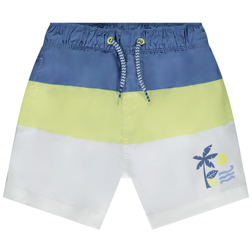 Bañador efecto color block para niño 