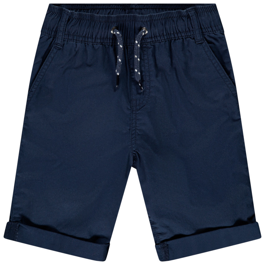 Bermuda lisa de popelina para niño 