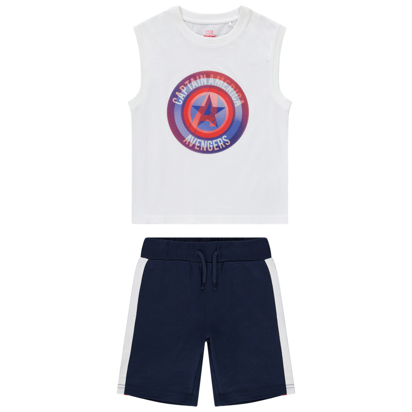 Conjunto 2 piezas Capitán América Marvel para niño 