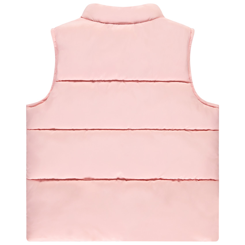 Doudoune sin mangas unicolor en tela mate para niña 