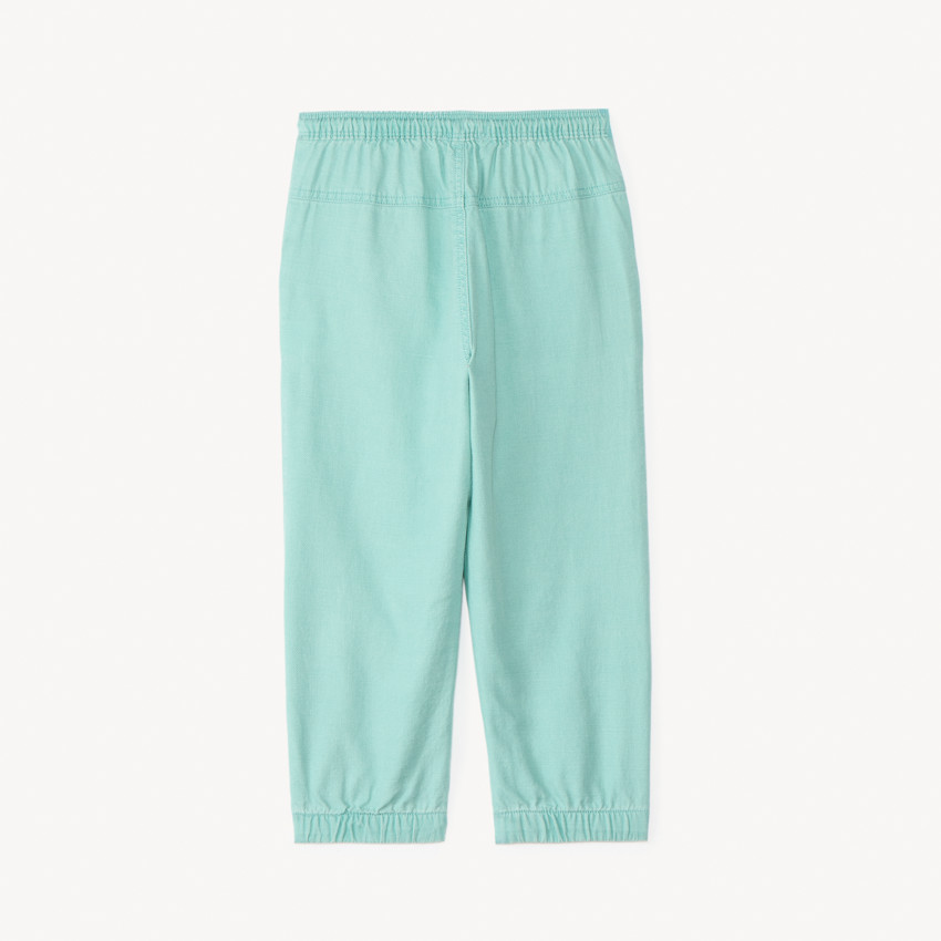 Pantalón de tela con puños para bebé niño. 