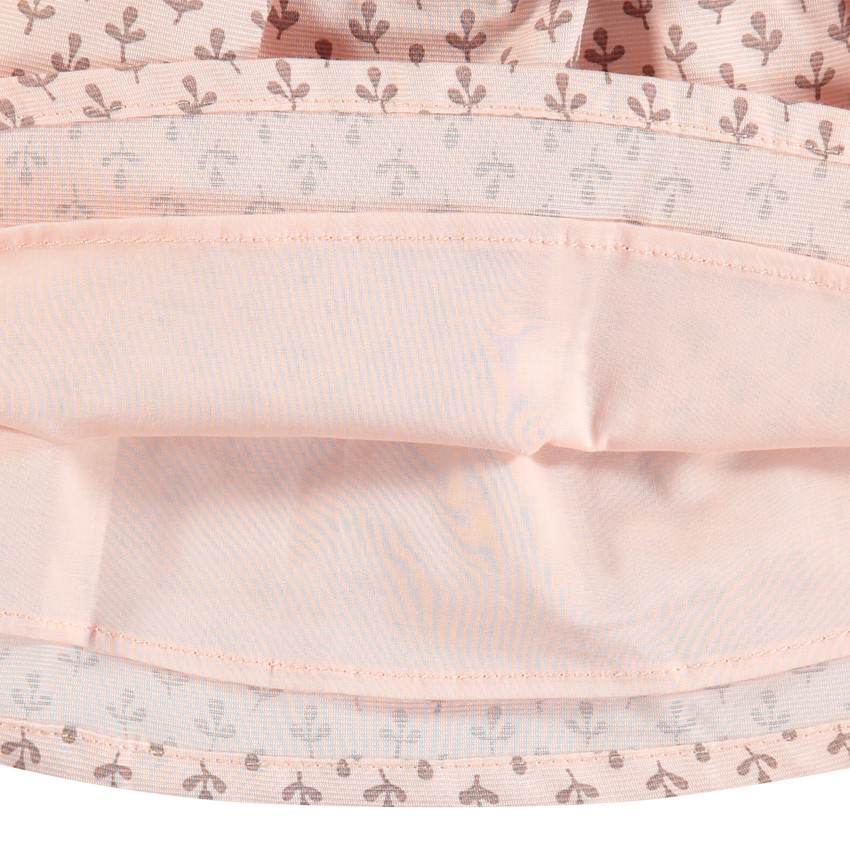 Vestido de manga larga efecto 2 en 1 con conejos bordados 