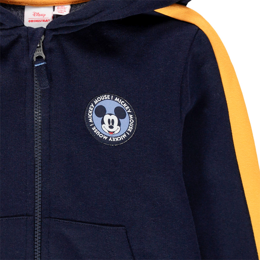 Gilet en molleton à capuche motifs Mickey Disney 