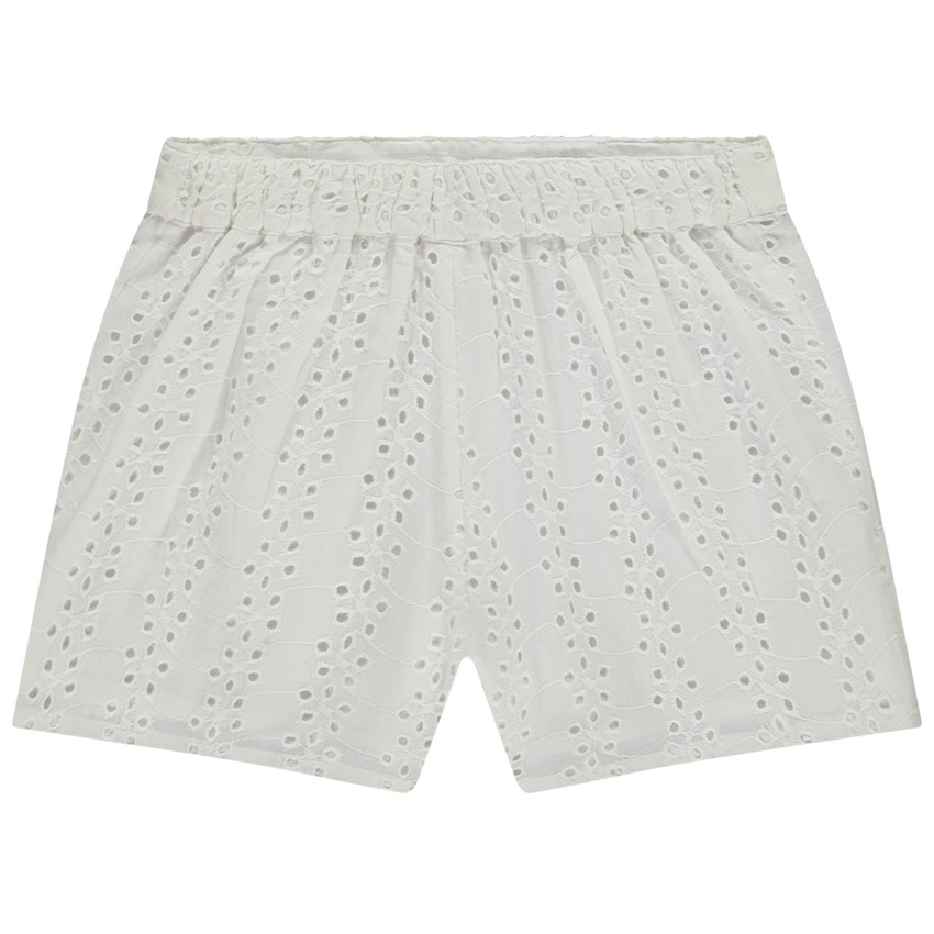 Short de brodería inglesa forrada para niña 