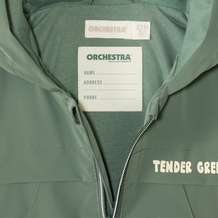 Chubasquero impermeable con capucha para bebé niño 