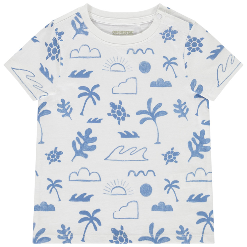 Camiseta de manga corta con estampado fantasía para bebé niño 