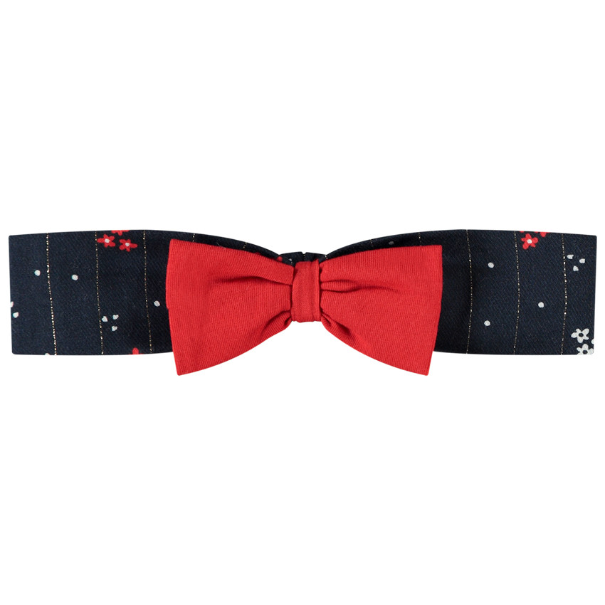 Diadema con lazo estampado floral para bebé niña 