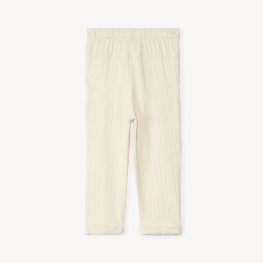 Pantalón liso de tela para bebé niño 