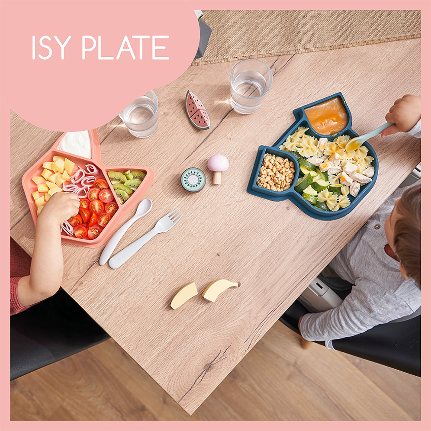 Plato compartimentado de silicona ISY PLATE - Perro 