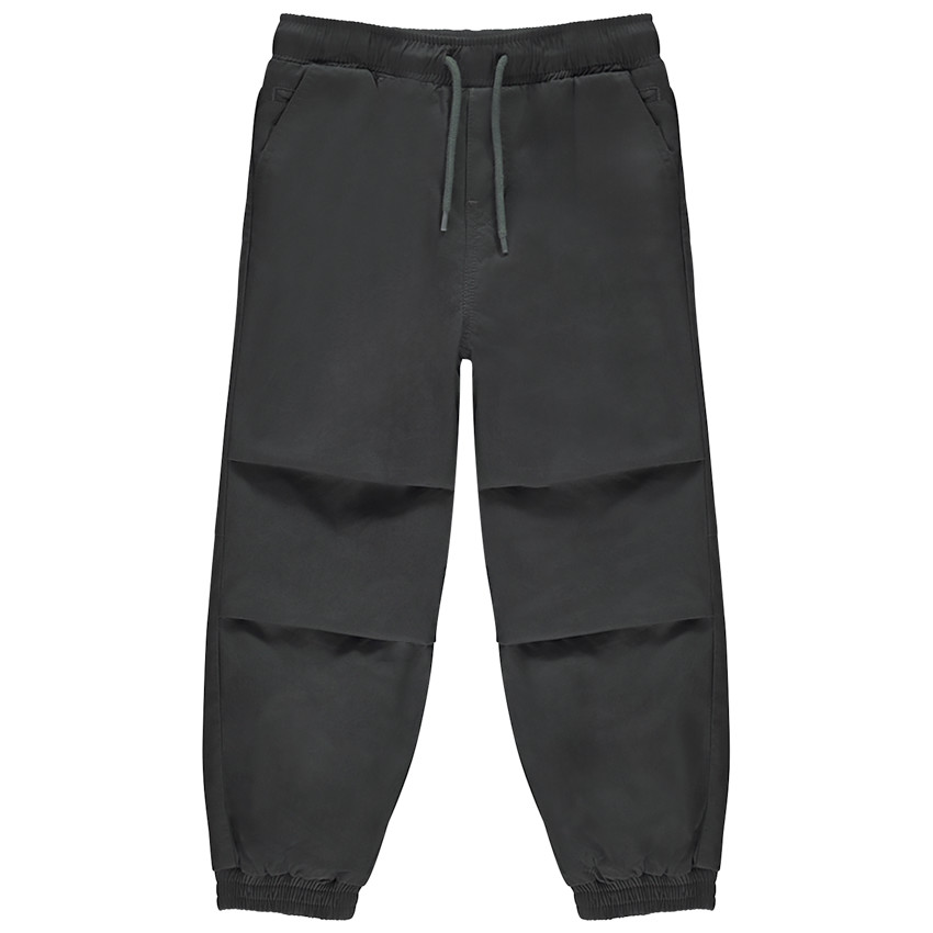 Pantalón cargo forrado de jersey con pliegues para niño 