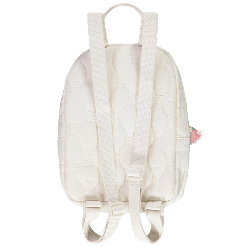 Mochila acolchada con pompón para niña 