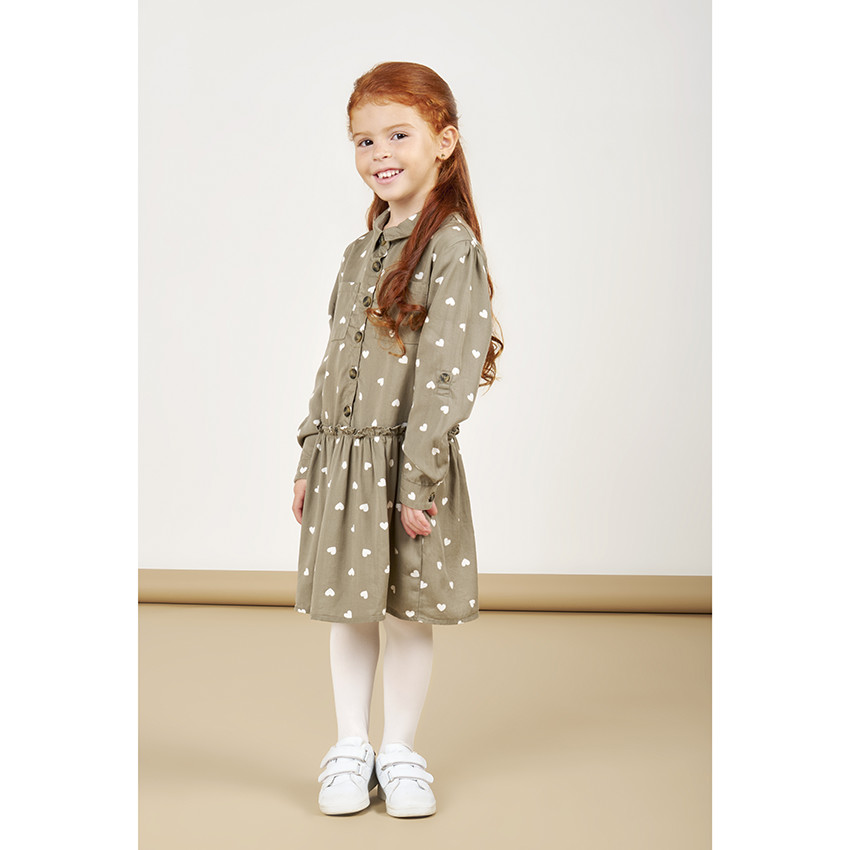 Vestido manga larga lyocell  Additional Vestido manga larga lyocell