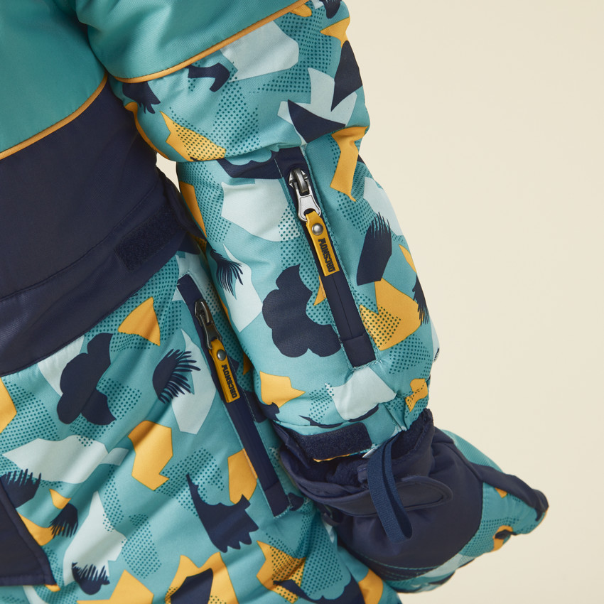 Combinaison de ski déperlante imprimé graphique pour garçon 