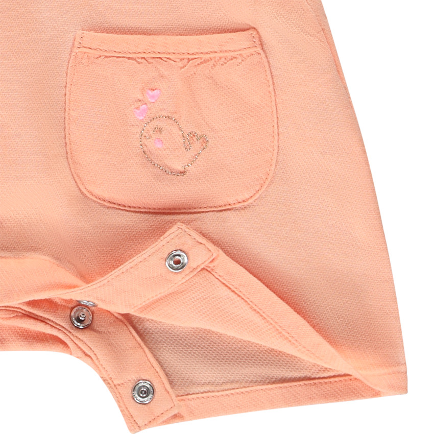 Conjunto de peto liso y camiseta con estampado fantasía para bebé niña  Additional Conjunto de peto liso y camiseta con estampado fantasía para bebé niña