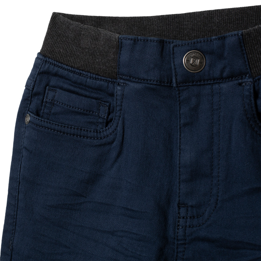 Pantalón en tela con tirantes y cintura elástica Main Pantalón en tela con tirantes y cintura elástica