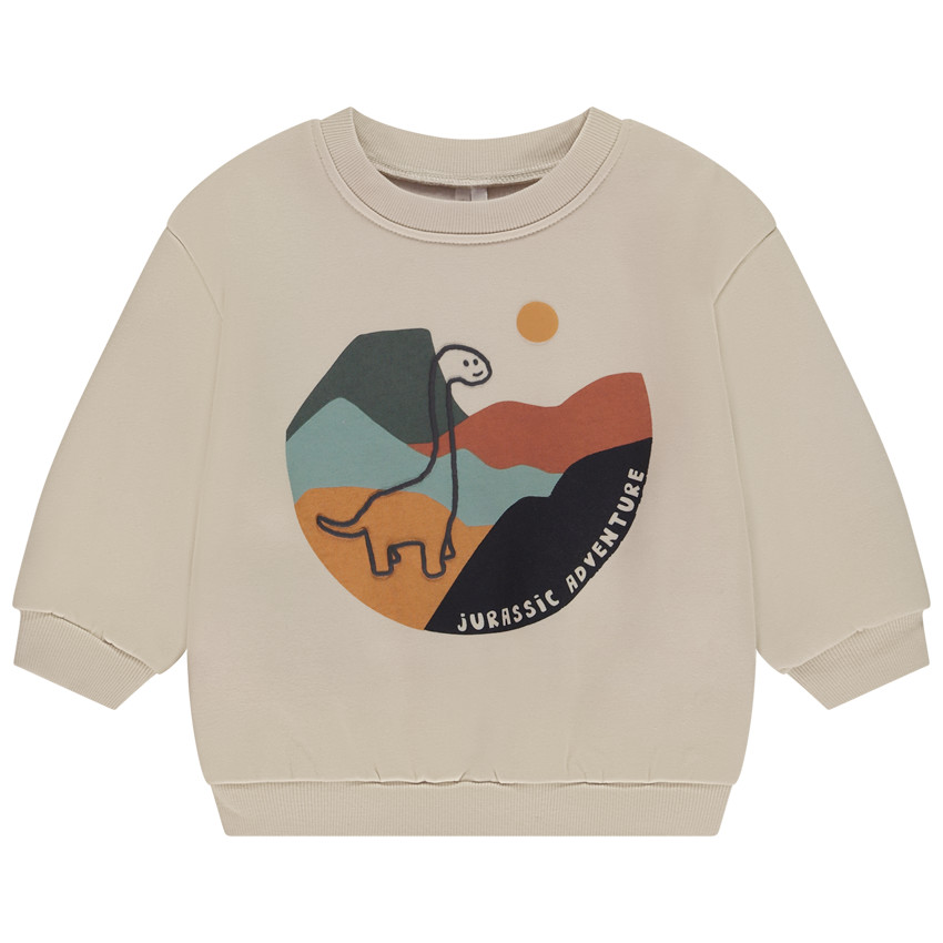 Sudadera oversize con estampado de dinosaurios para bebé niño 