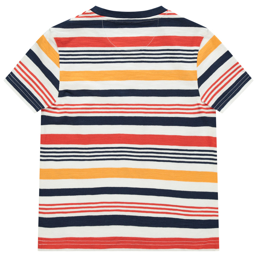 Camiseta manga corta rayas all-over 