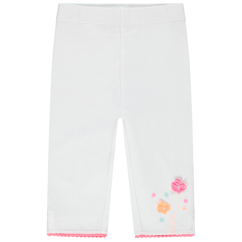 Pantalones capri con detalles bordados para bebé niña 