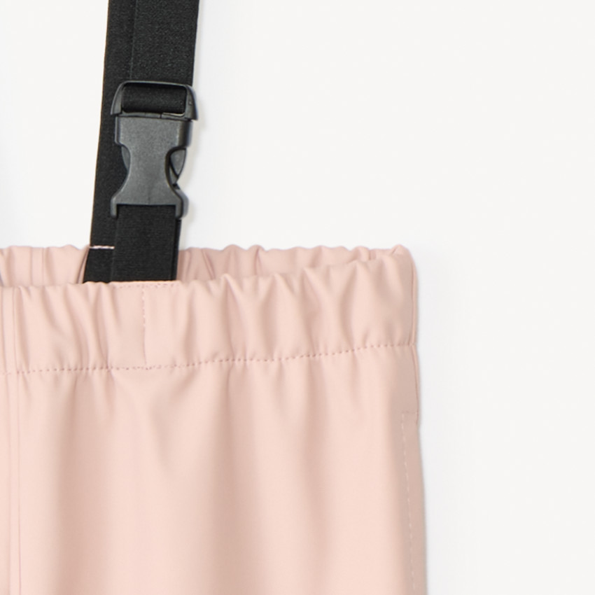 Pantalón de lluvia impermeable con tirantes para niña 
