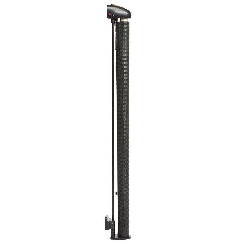 Barrera de seguridad retráctil 150 cm negro 