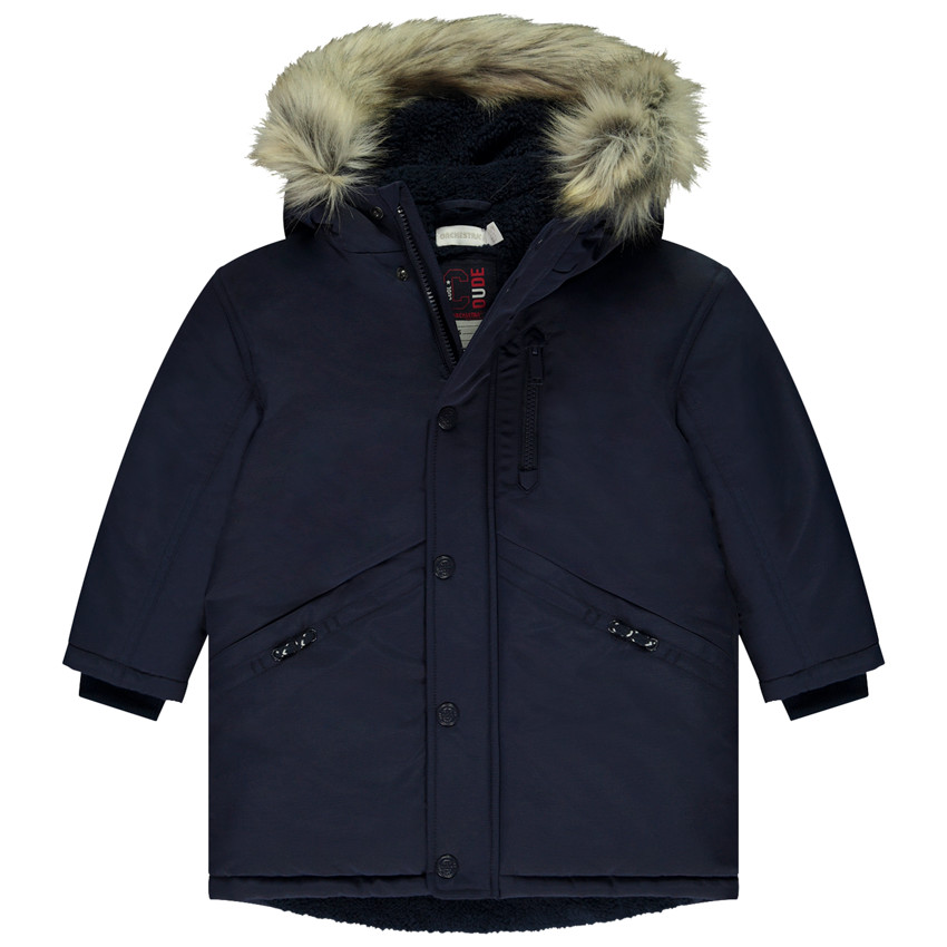 Parka a capuche avec fausse fourrure amovible pour garcon Orchestra