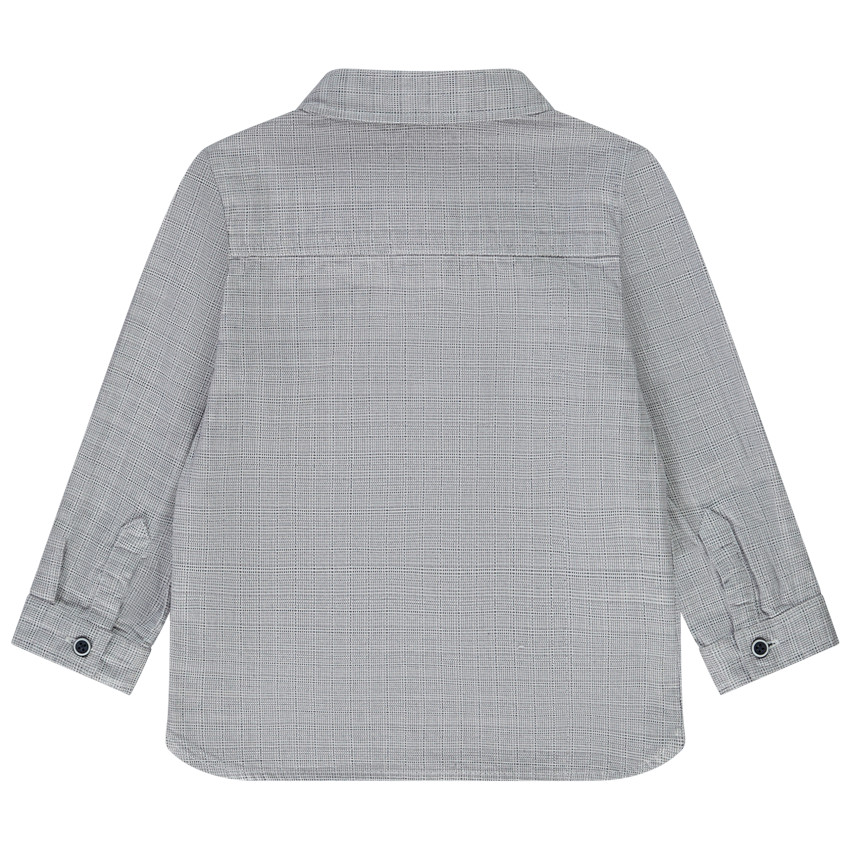 Camisa de manga larga a cuadros para bebé niño 