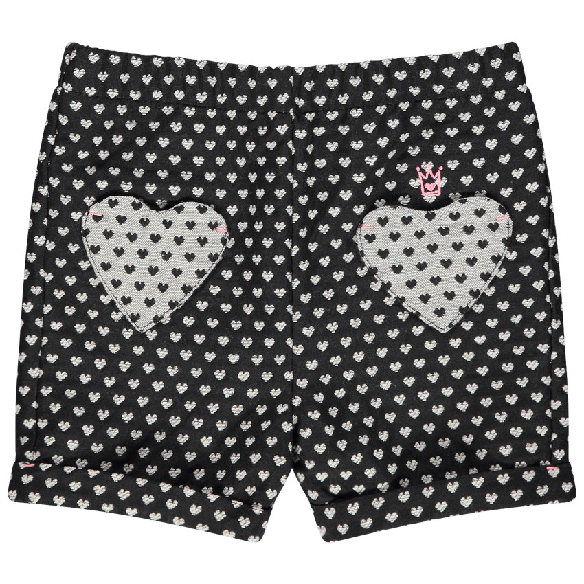 Short con corazones de jacquard y bolsillos  Additional Short con corazones de jacquard y bolsillos
