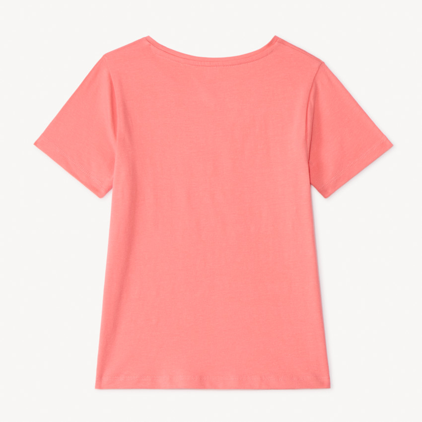 Camiseta de manga corta con estampado de purpurina de Minnie Disney niña 