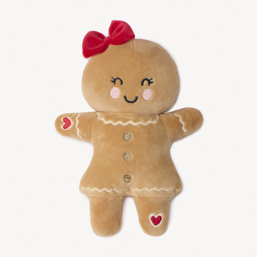 Peluche en velours pain d'épice pour bébé fille 