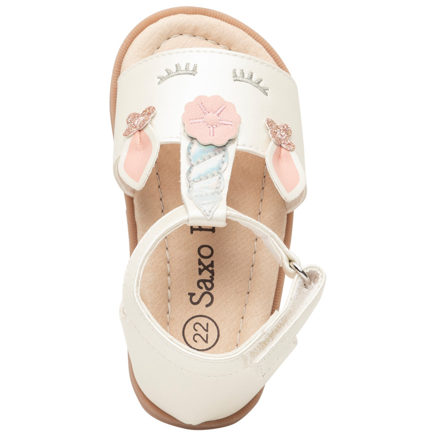 Sandalias piel print unicornio 