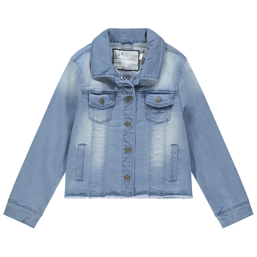 Chaqueta vaquera efecto desgastado  Additional Chaqueta vaquera efecto desgastado