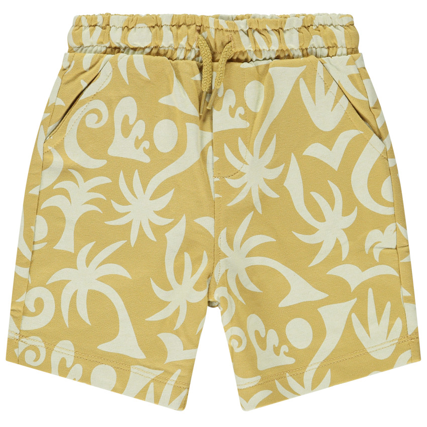 Bermudas de felpa con estampado de palmeras para bebé niño 