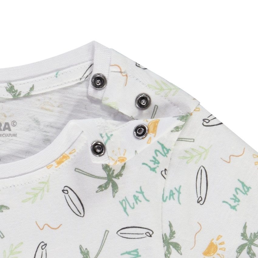 Pack de 4 camisetas de manga corta con estampado de surf para bebé niño  Additional Pack de 4 camisetas de manga corta con estampado de surf para bebé niño