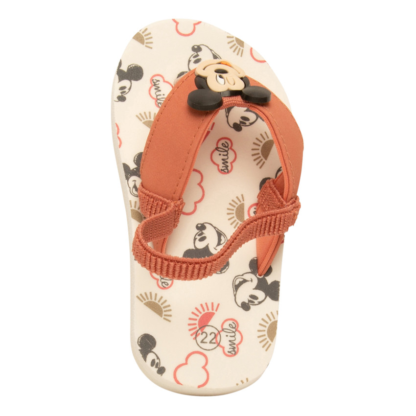 Sandalias de tira flexible con estampado de Mickey Disney para bebé niño 
