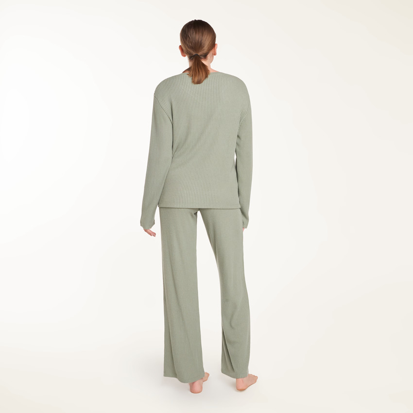 Conjunto de pijama de maternidad de canalé 
