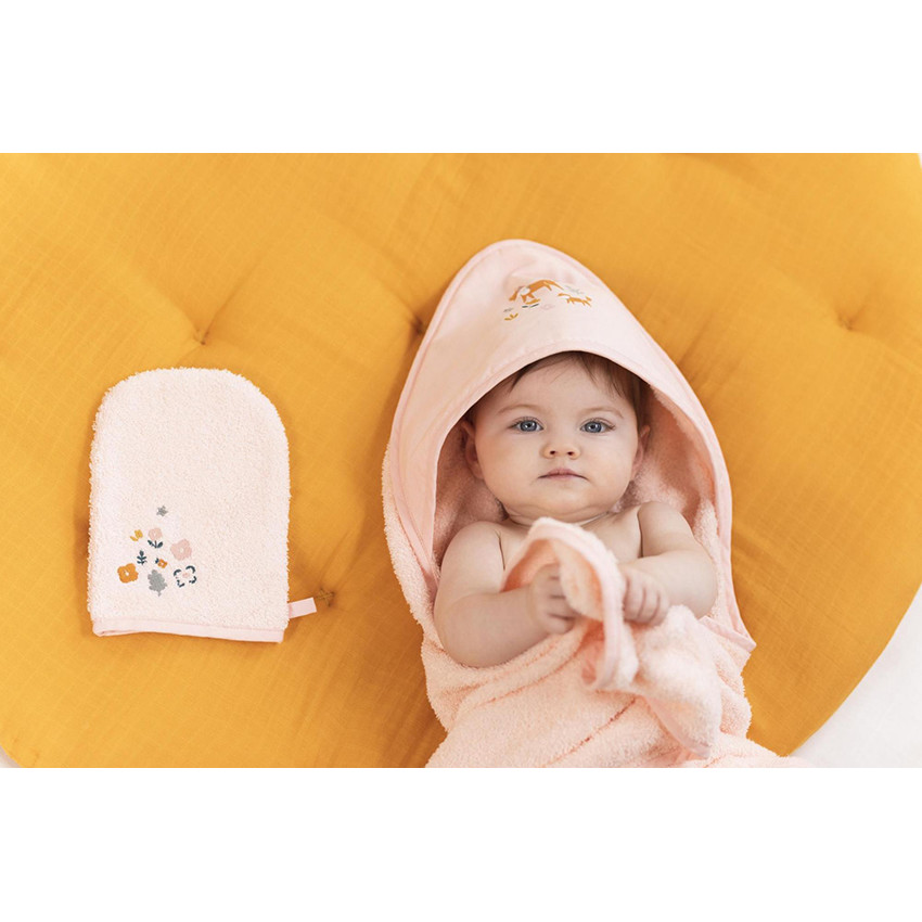 Conjunto de baño capa y manopla - Forêt enchantée 