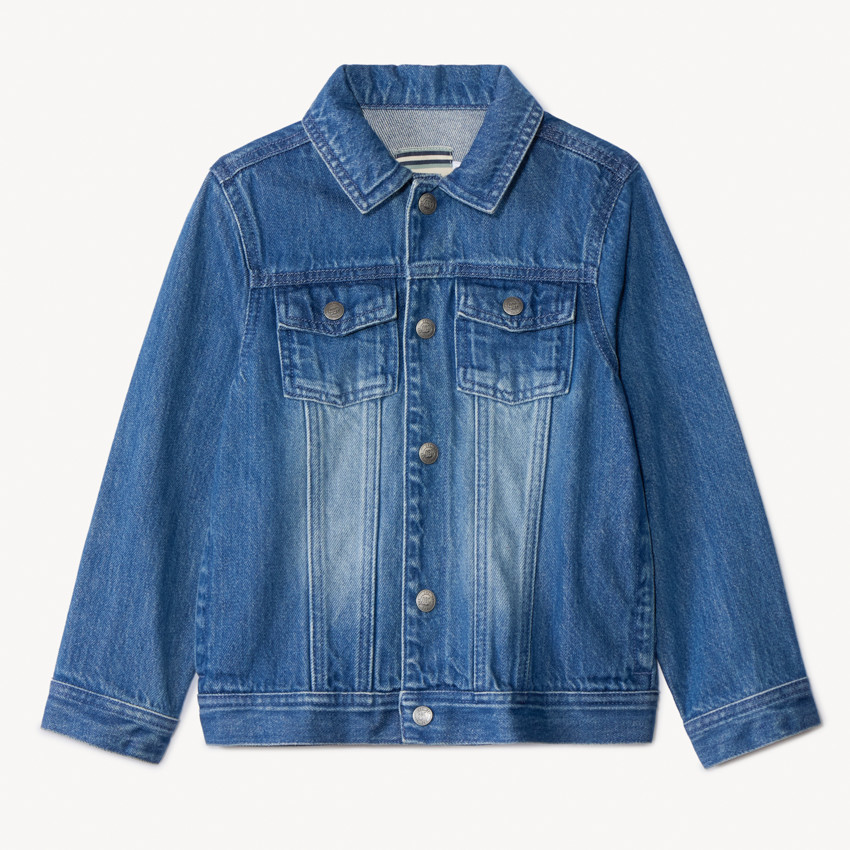 Chaqueta vaquera efecto lavado para niño 