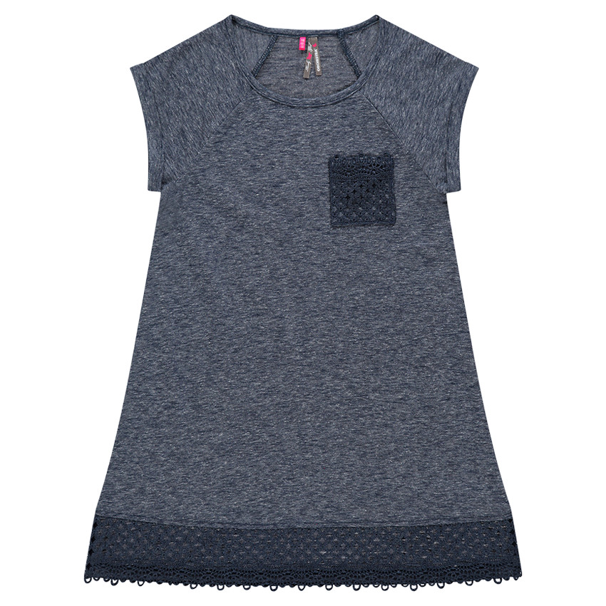 Túnica manga corta de encaje 