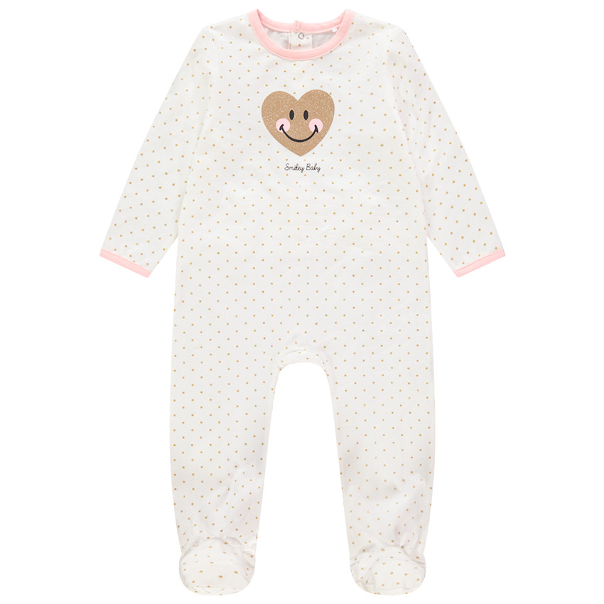 Pelele de jersey con estampado de lunares y corazón brillante Smiley Baby  Additional Pelele de jersey con estampado de lunares y corazón brillante Smiley Baby