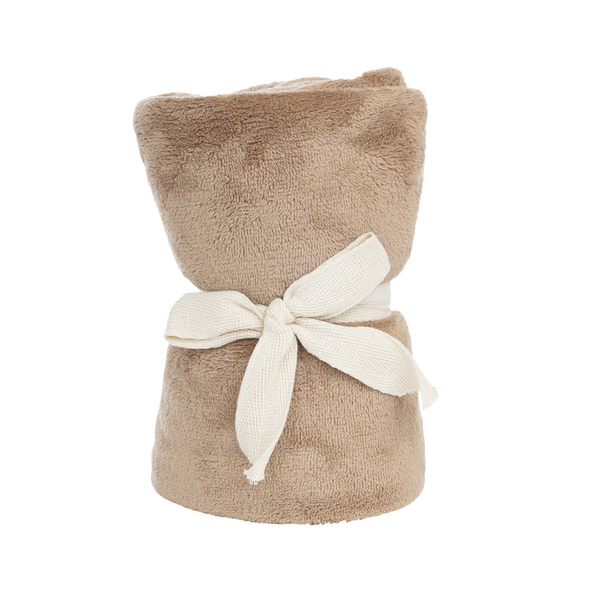 Manta de sherpa unicolor 75 x 75 cm 