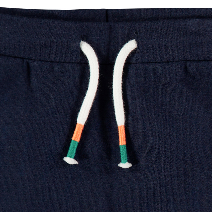 Conjunto con camiseta estampada crocodilo y pantalón corto  de algodón bio 