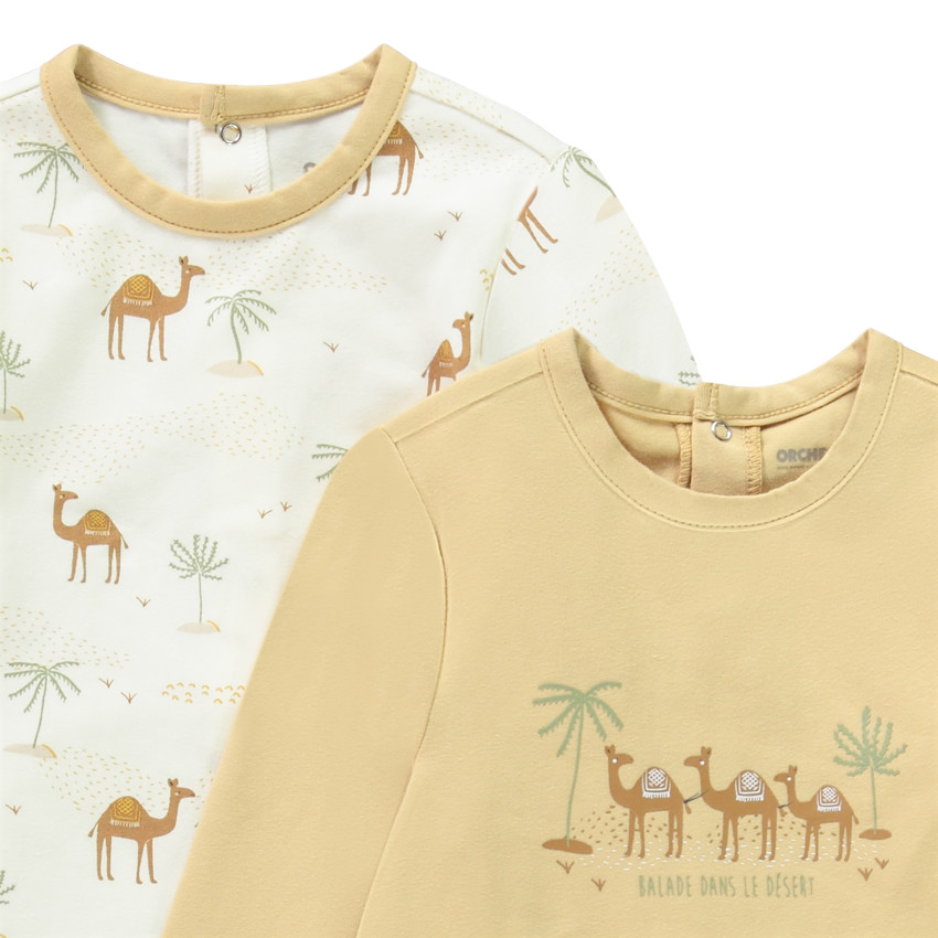 Lote de 2 peleles fantasía para bebé niño con apertura diferente según la edad  Additional Lote de 2 peleles fantasía para bebé niño con apertura diferente según la edad