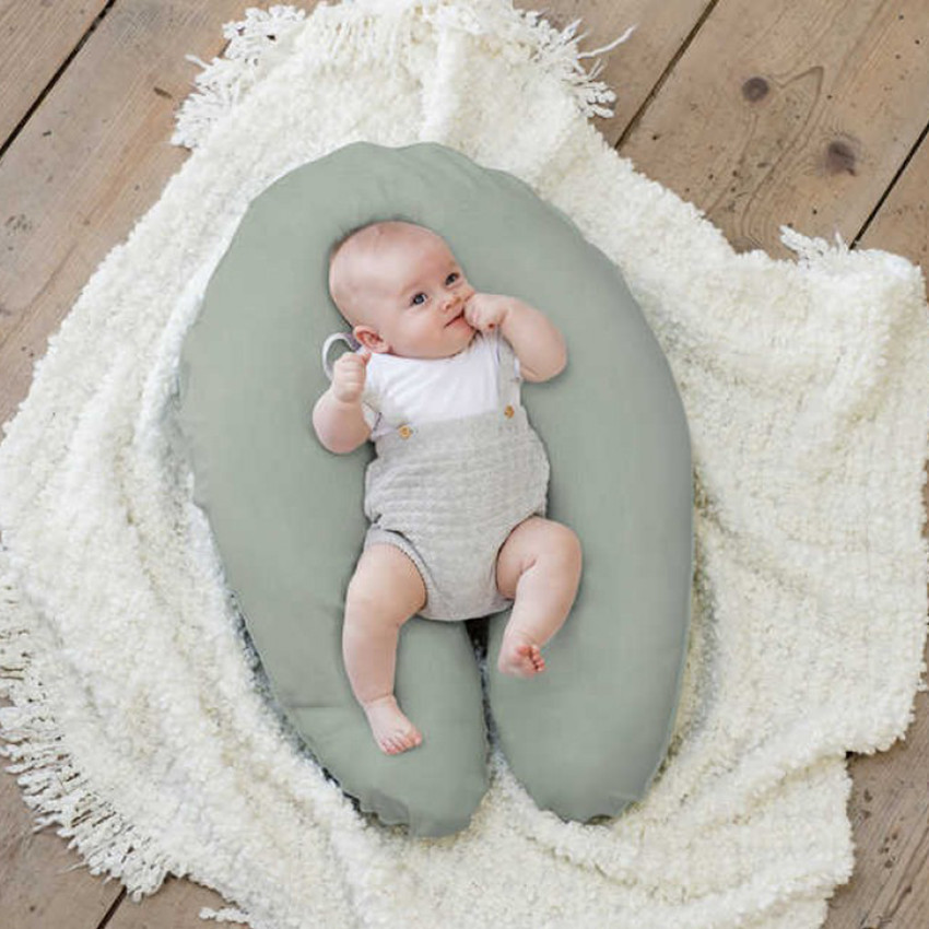 Cojín de lactancia y maternidad multiusos Doomoo Tetra - Verde 