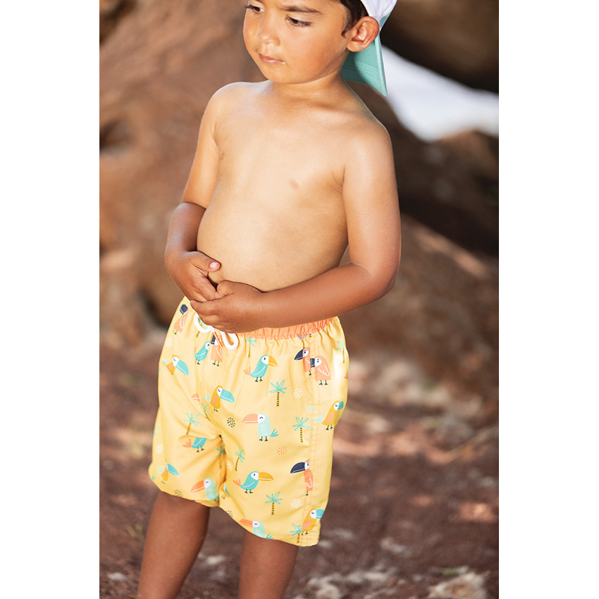 Short de bain imprimé toucans/palmiers pour bébé garçon  Additional Short de bain imprimé toucans/palmiers pour bébé garçon