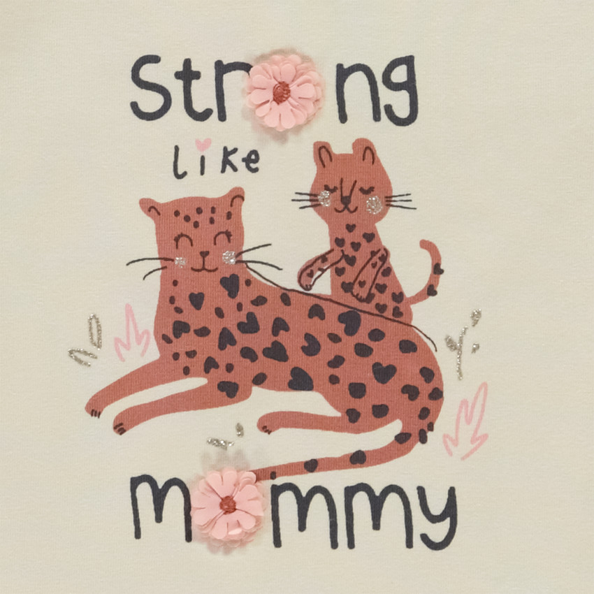 Camiseta de manga larga con estampado de animales para bebé niña 